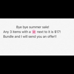 Bye bye summer sale